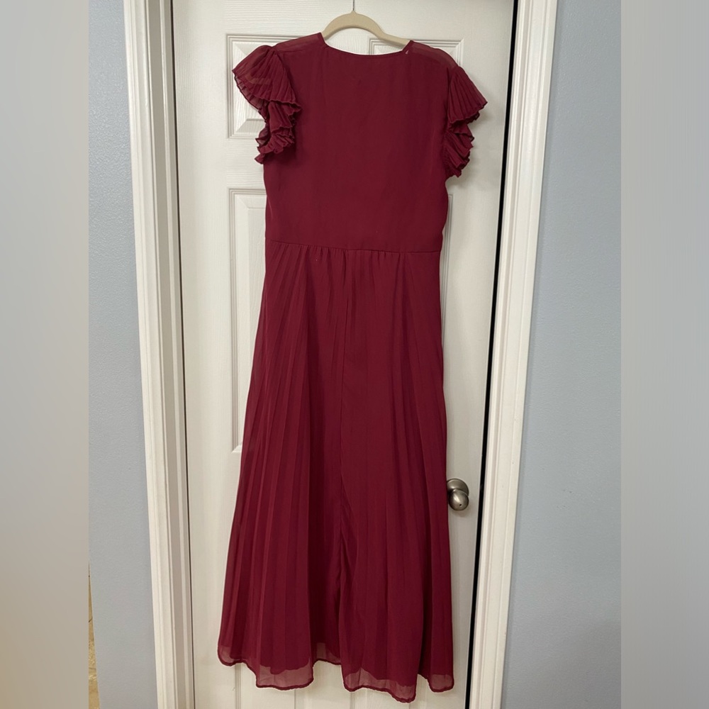 Burgundy maxi dress